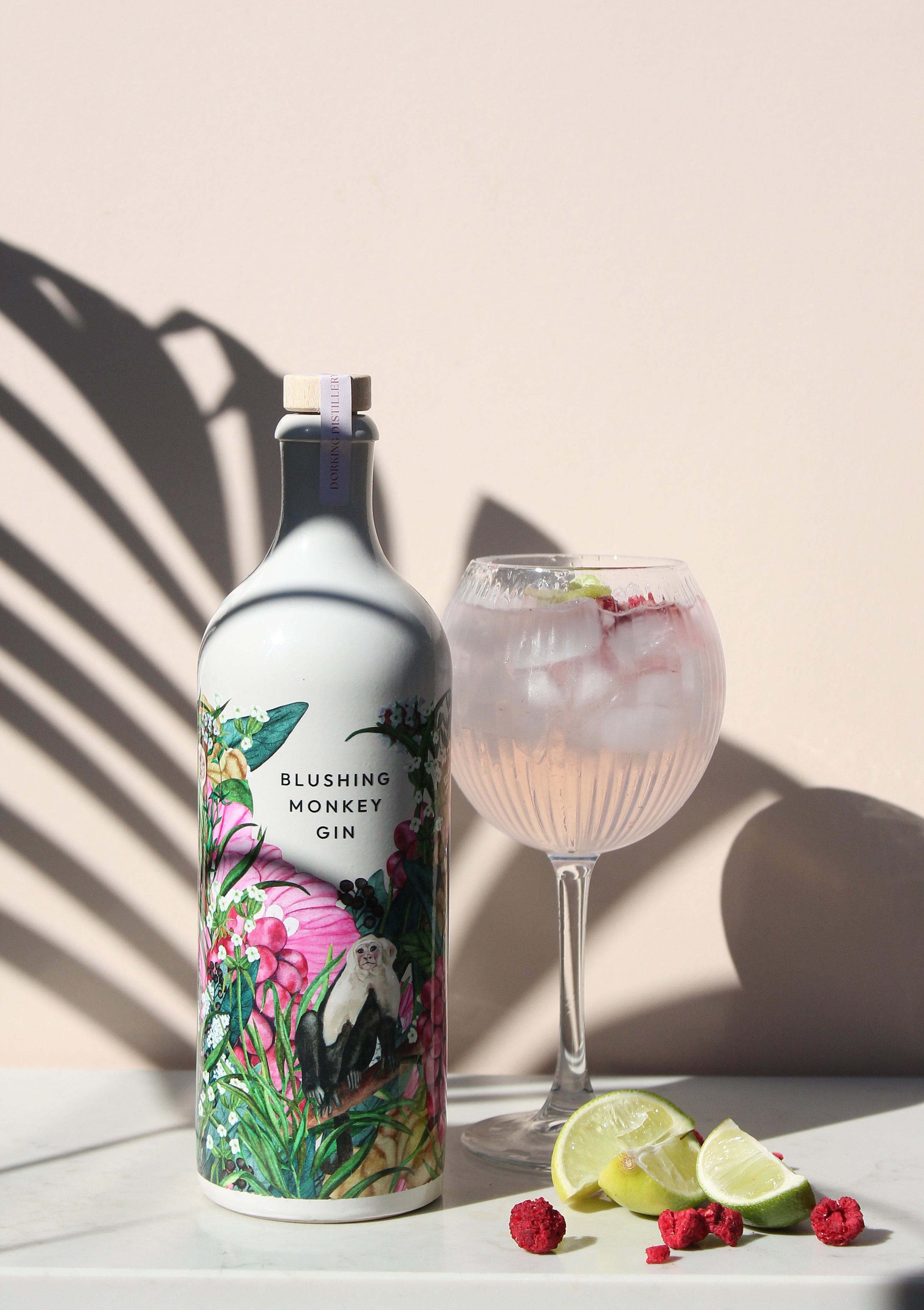 Pink Gin Blushing Monkey | Dorking Distillery | Fruity, Spiced & Colour-Changing