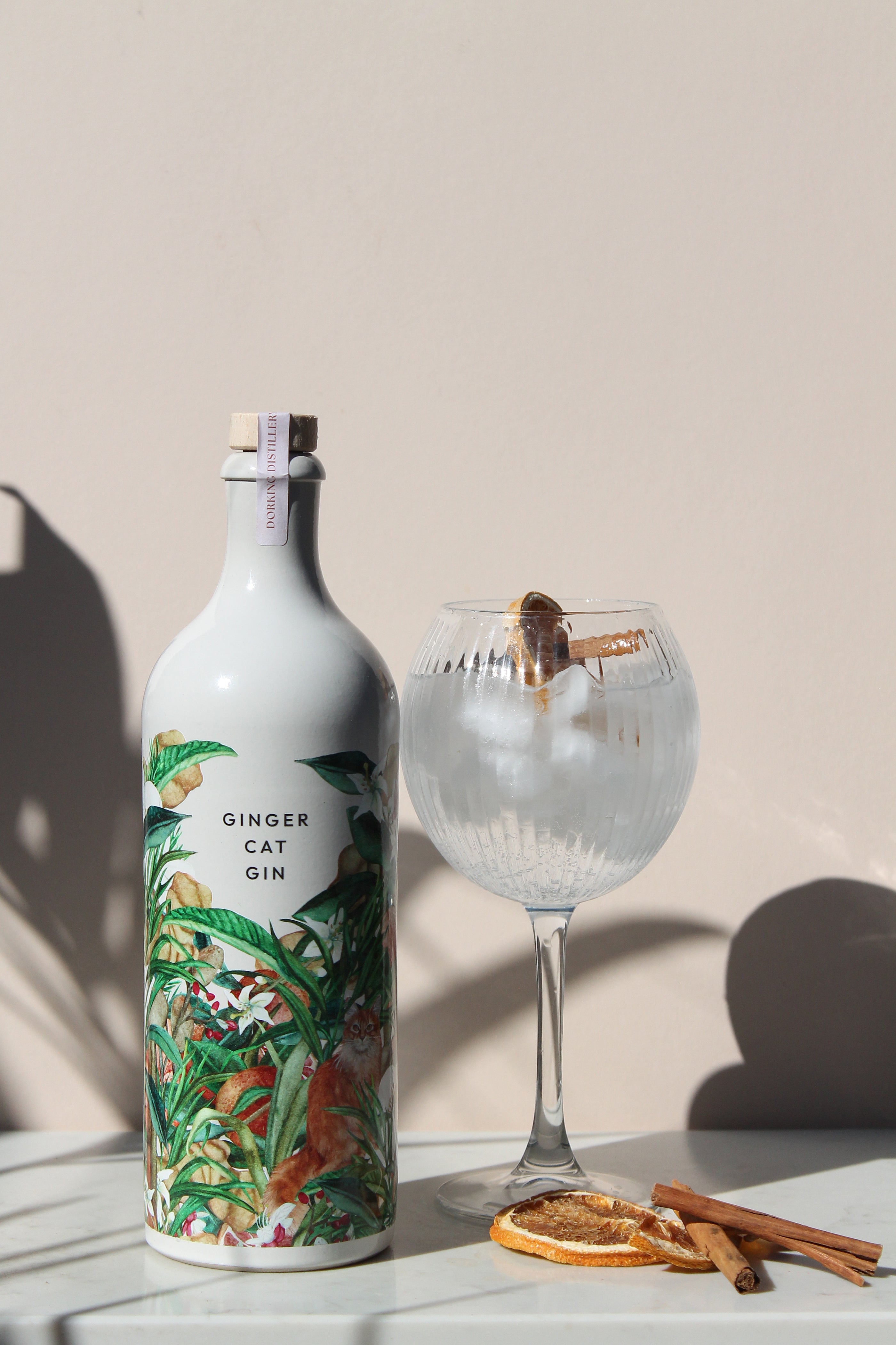 British Gin Ginger Cat | Dorking Distillery | Orange, Tonka & Warming Spice
