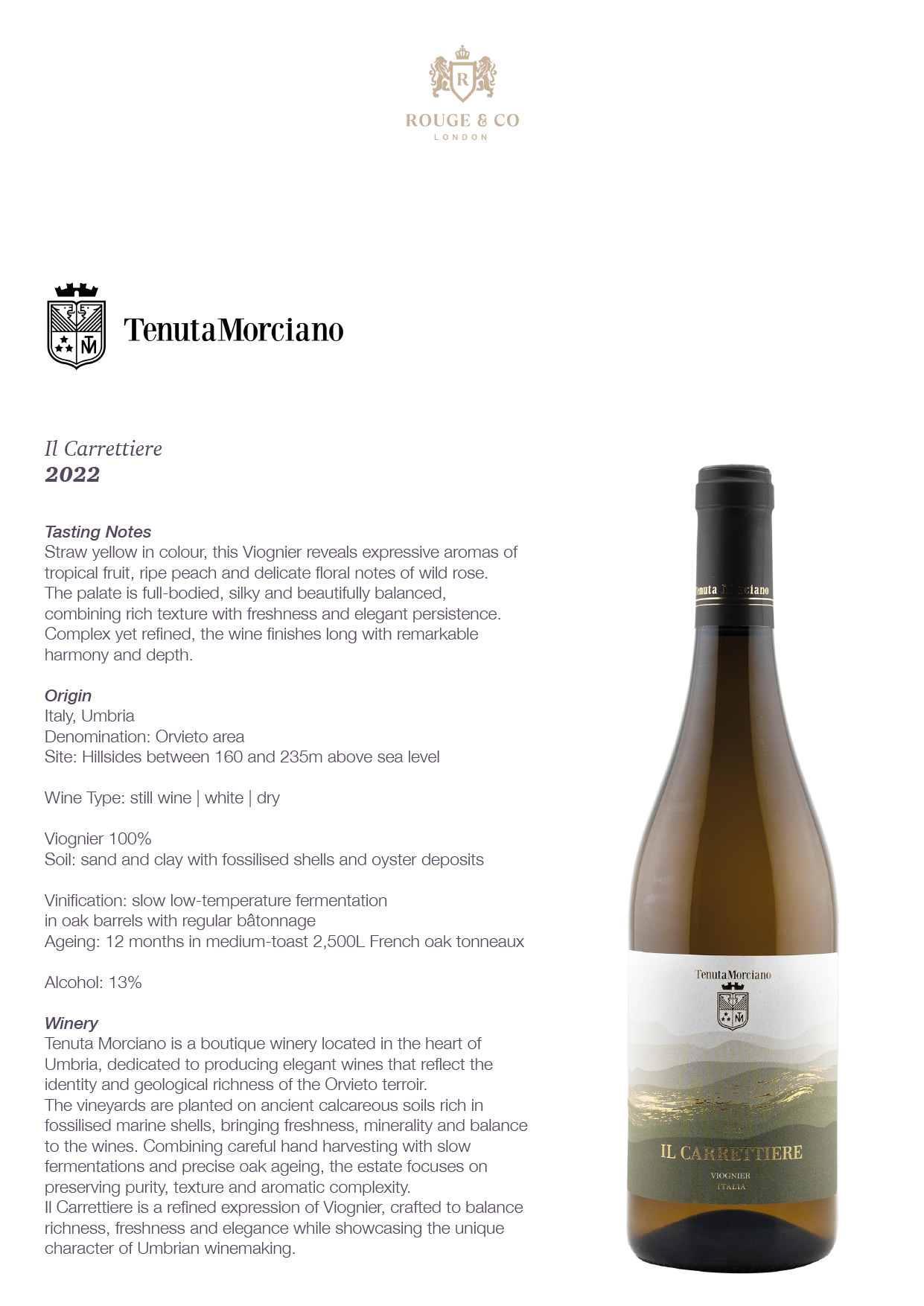 White Wine Il Carretiere-Tenuta Morciano