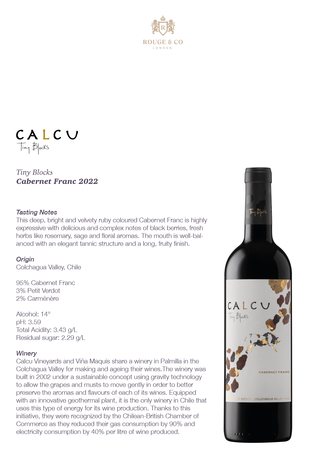 Red Wine Cabernet Franc-Calcu