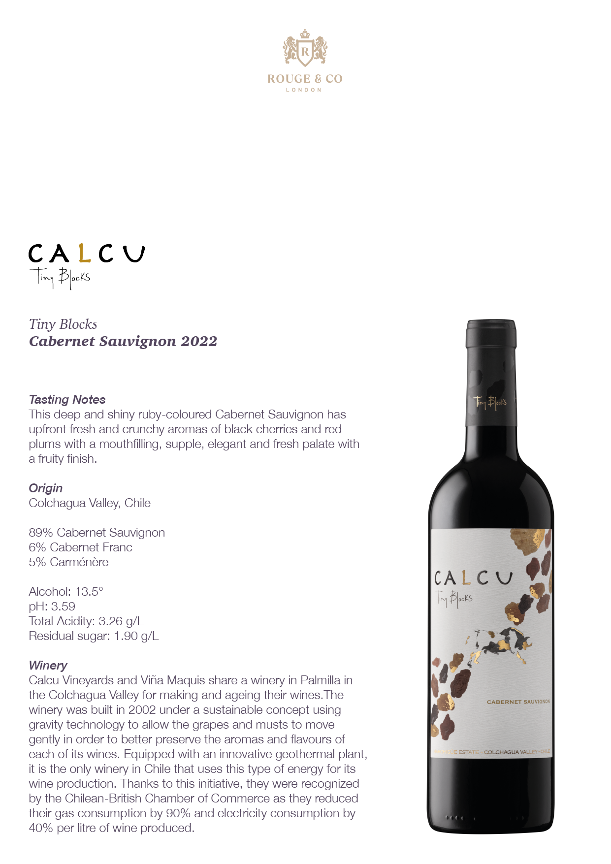 Red Wine Cabernet Sauvignon-Calcu