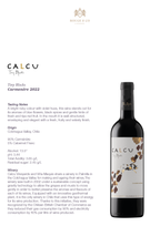 Red Wine Carmenere-Calcu