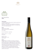 White Wine Ried Alsegg Riesling-Mayer AM Pfarrplatz
