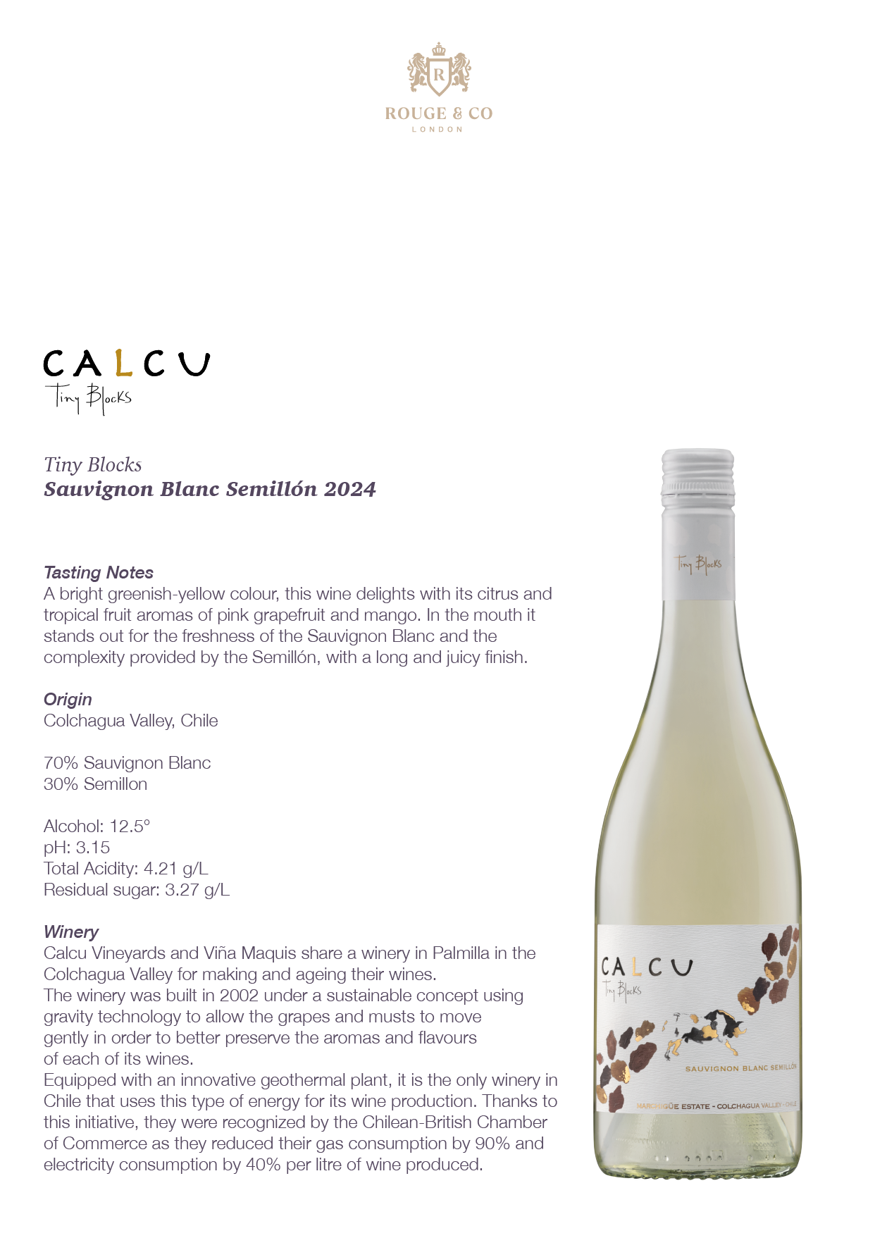White Wine Sauvignon Blanc Semillon-Calcu