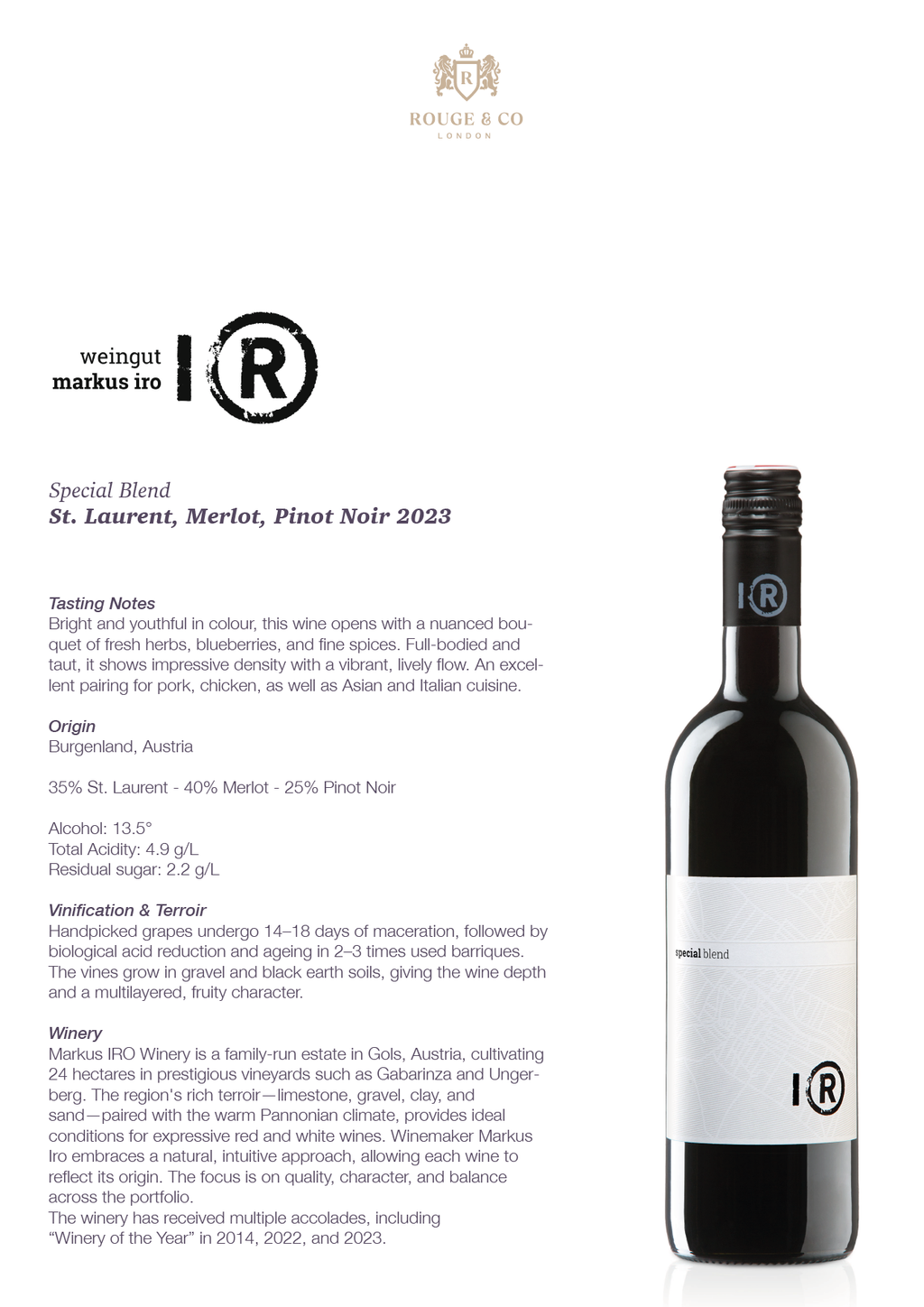 Red Wine Special Blend-Markus Iro
