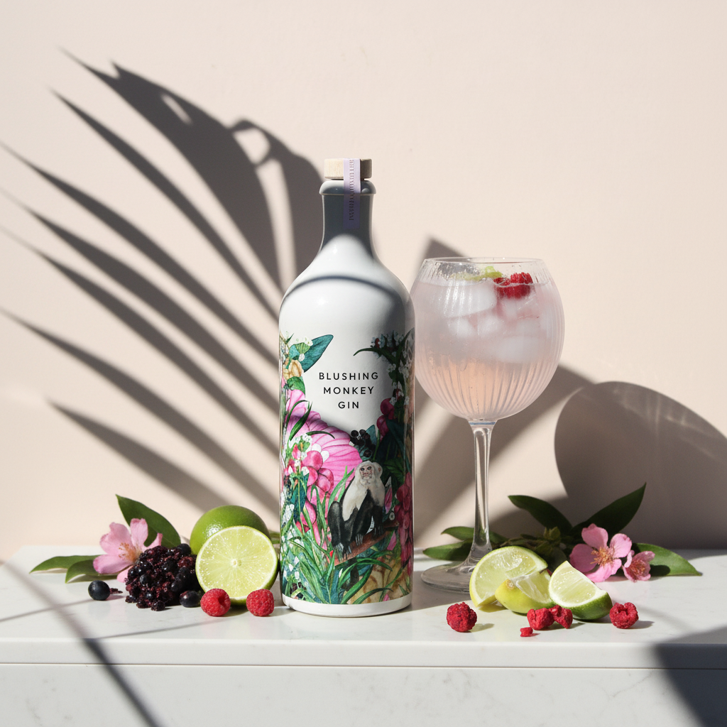 Blushing Monkey Gin — Elegant