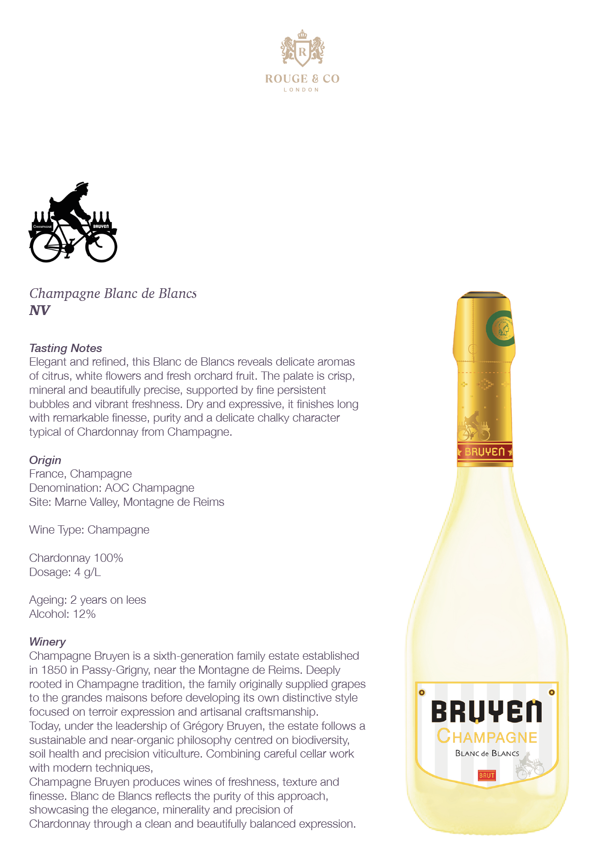 Champagne Blanc de Blancs-Bruyen