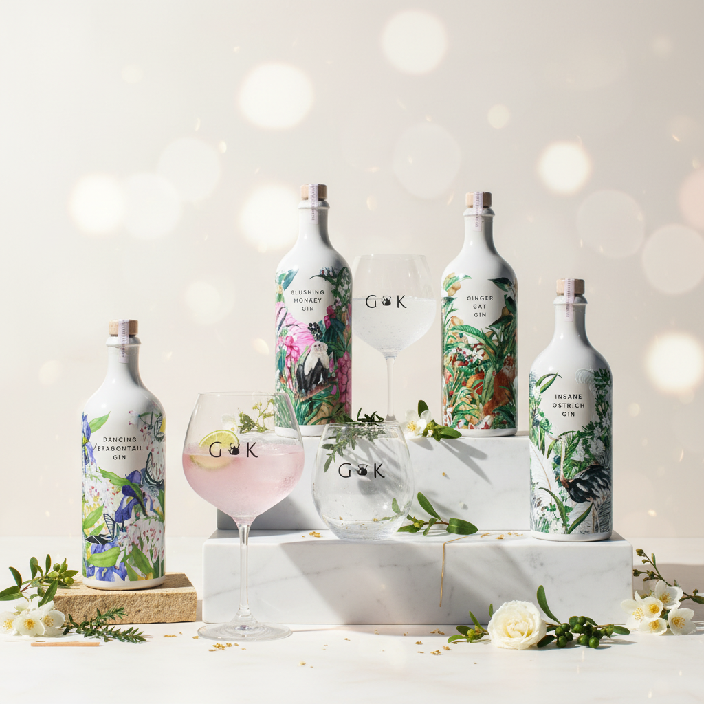 Dorking Distillery Gin Range - Elegant