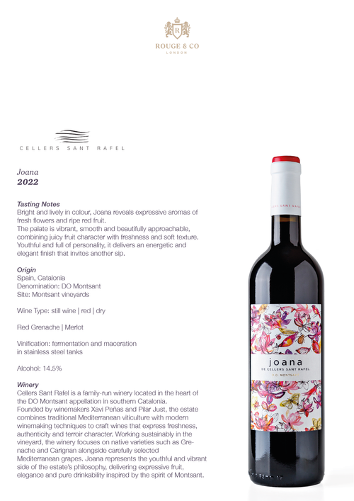 Red Wine Joana-Cellar San Rafel
