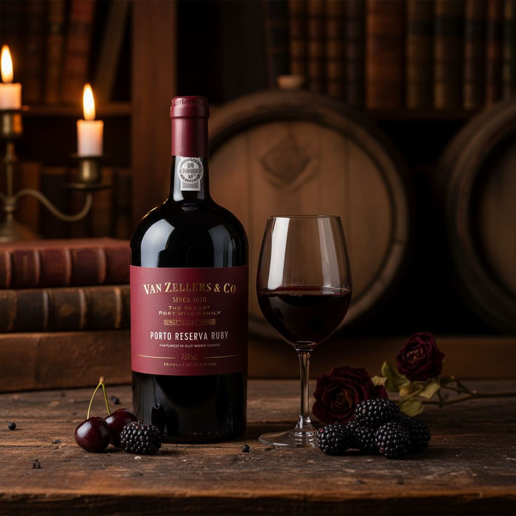 Van Zellers Ruby Port - Heritage Lifestyle Shot