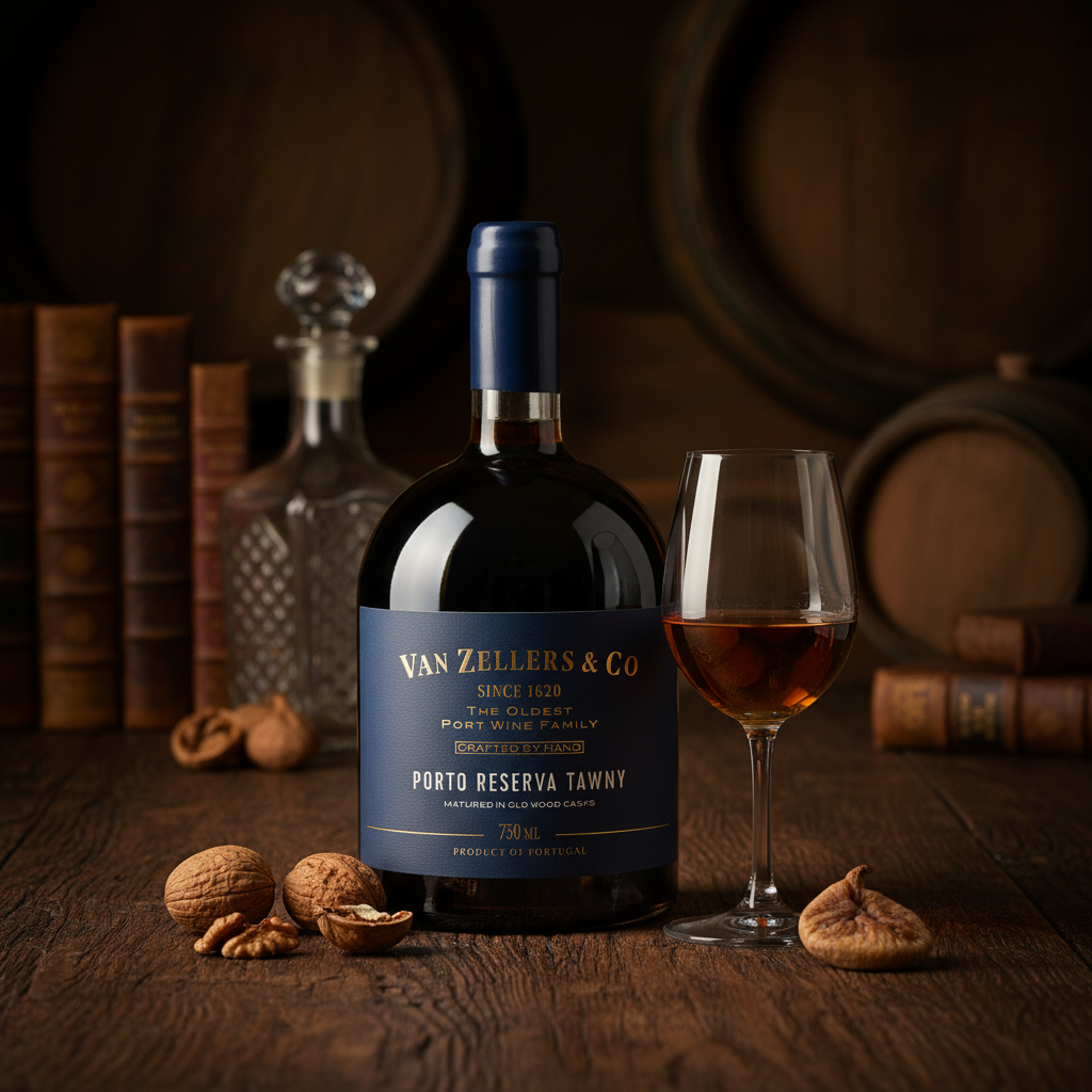 Van Zellers Tawny Port - Heritage Lifestyle Shot